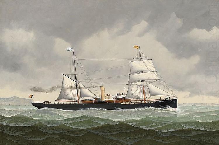 John Henry Mohrmann The Belgian steamer Amelie bound for Spain china oil painting image